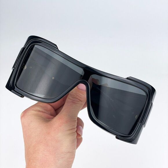 Versace VE4451 GB1/87  Sunglasses Black Dark Grey Wraparound Unisex main image 9